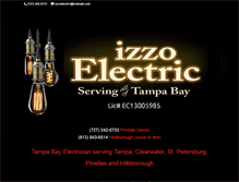 Tablet Screenshot of izzo-electric.com
